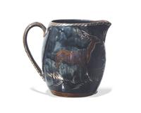 A Wedgwood Silver Lustre Decorated Ceramic Pitcher
