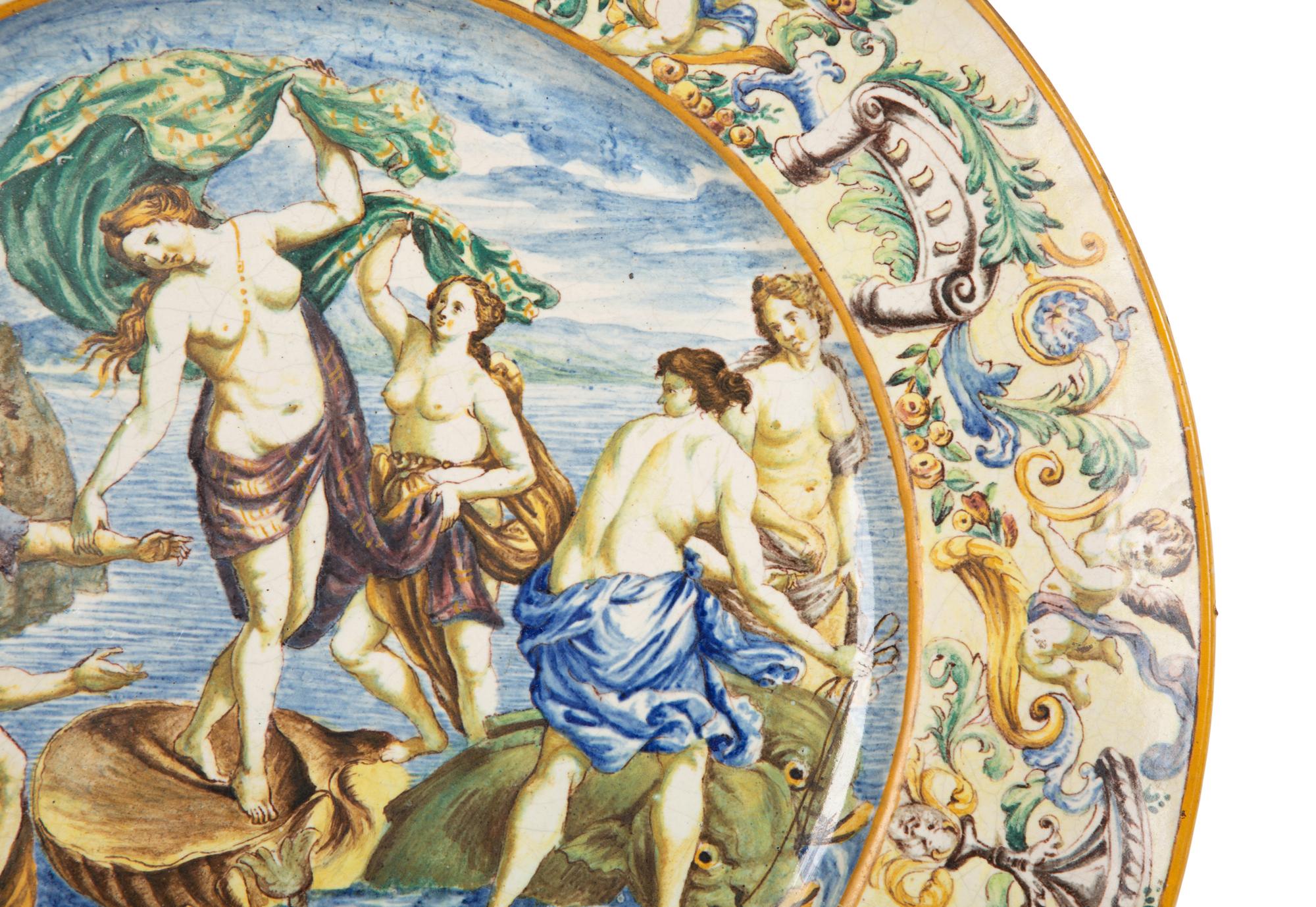 Three Italian Majolica Chargers — EARLY 20TH CENTURY