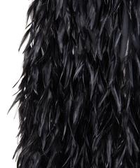 Givenchy Haute Couture Velvet Dress with Feathers, 1970-80s