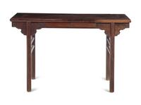 A Tieli Wood Recessed-Leg Altar Table, Pingtou'an