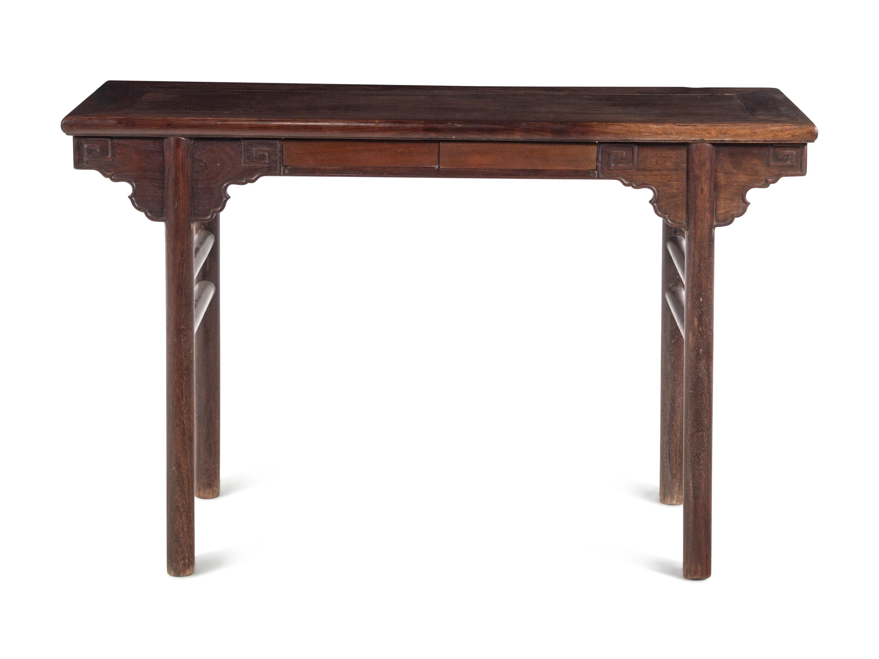 A Tieli Wood Recessed-Leg Altar Table, Pingtou'an