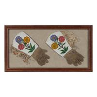 Plateau Beaded Hide Gauntlets, Two Pairs