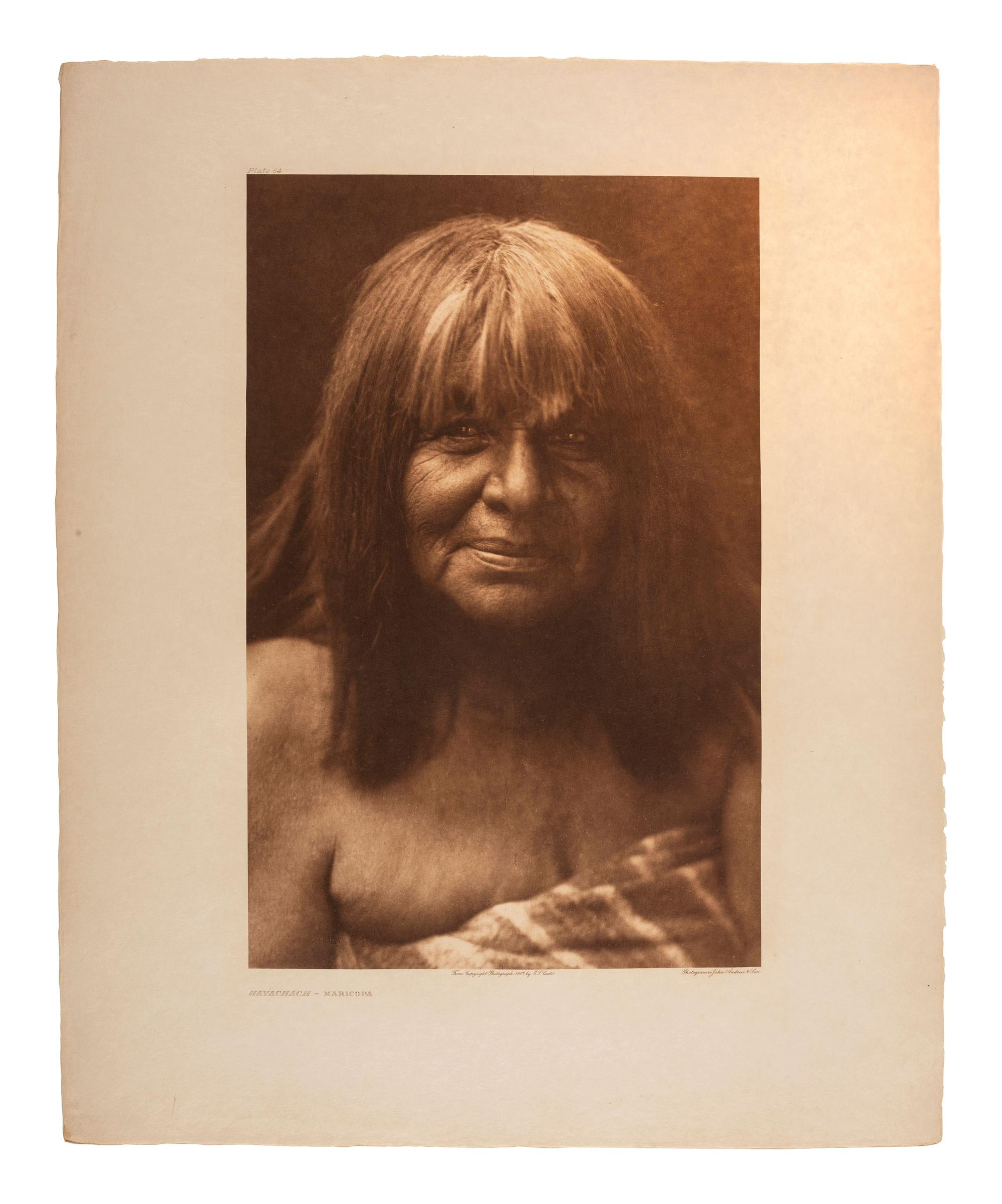 CURTIS, Edward (1868-1952). A group of 18 photogravure portraits.