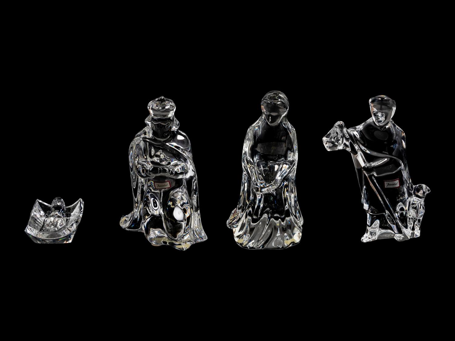 A Baccarat Fourteen-Piece Nativity Set