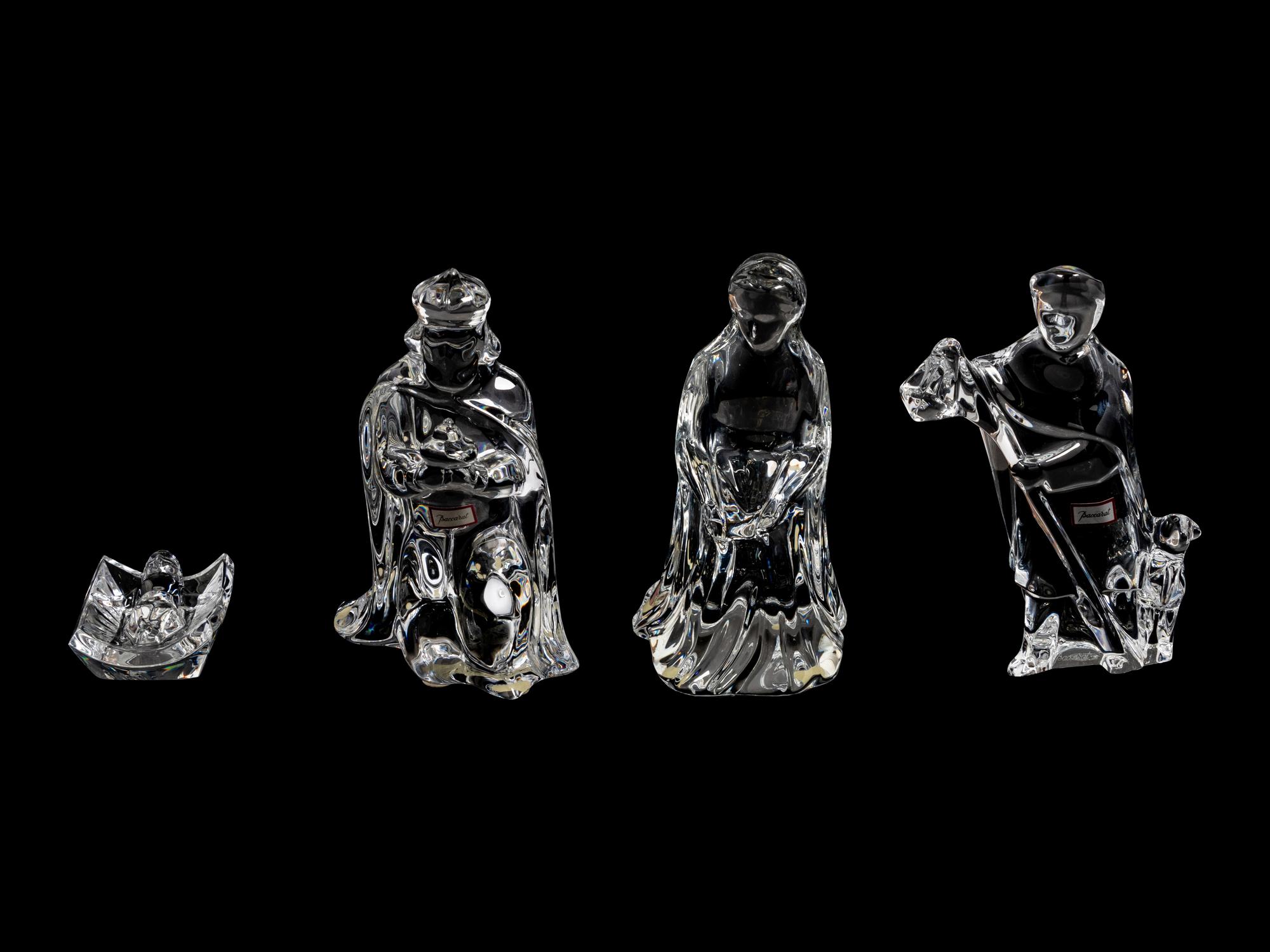 A Baccarat Fourteen-Piece Nativity Set