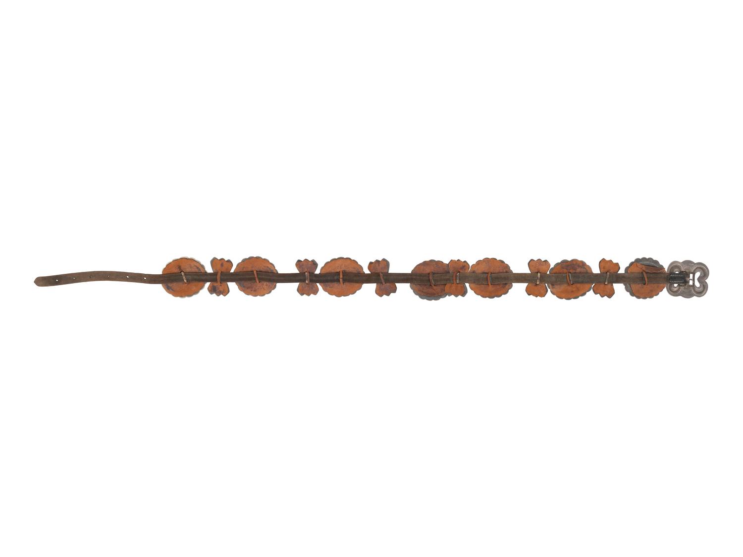 Navajo Silver and Turquoise Concha Belt
