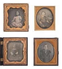 [EARLY PHOTOGRAPHY]. 29 sixth plate daguerreotypes of children.