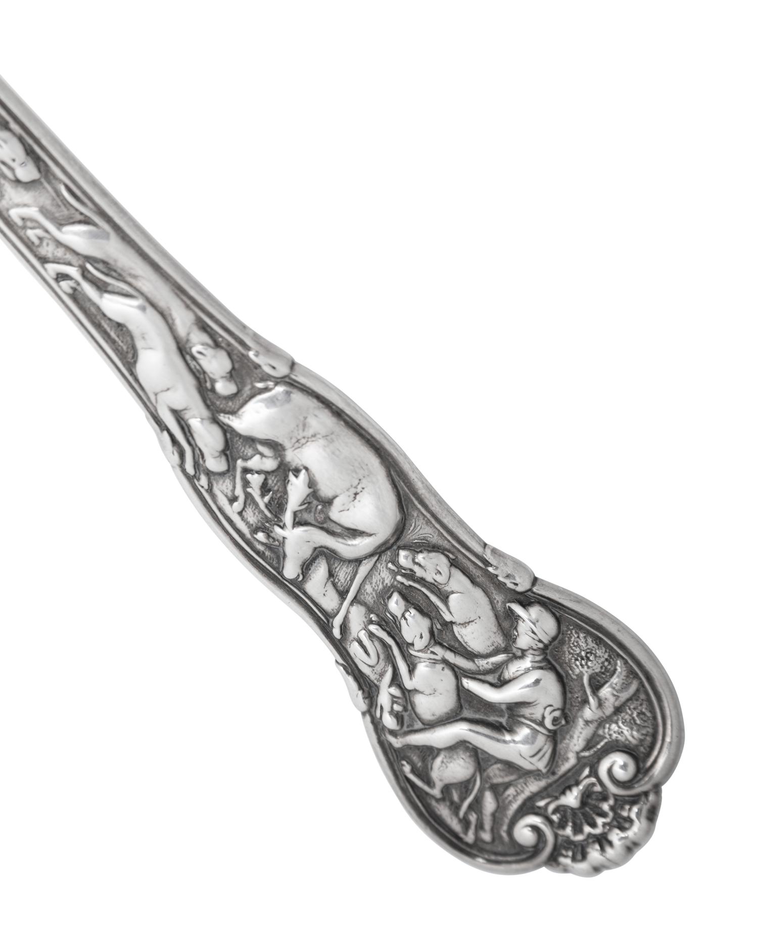 A Paul Storr Silver Soup Ladle