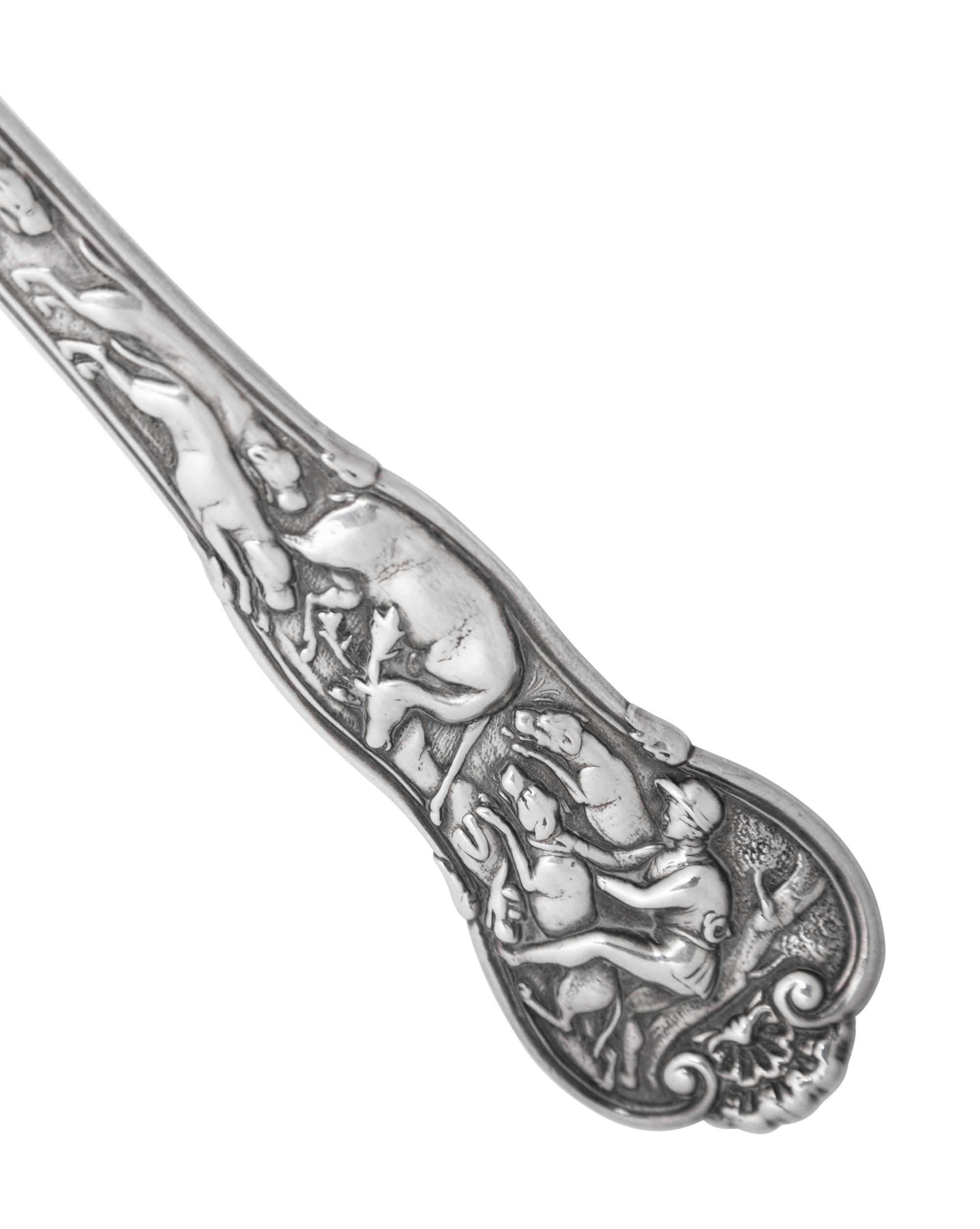 A Paul Storr Silver Soup Ladle