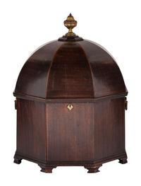 An English Brass Mounted Mahogany Cellarette