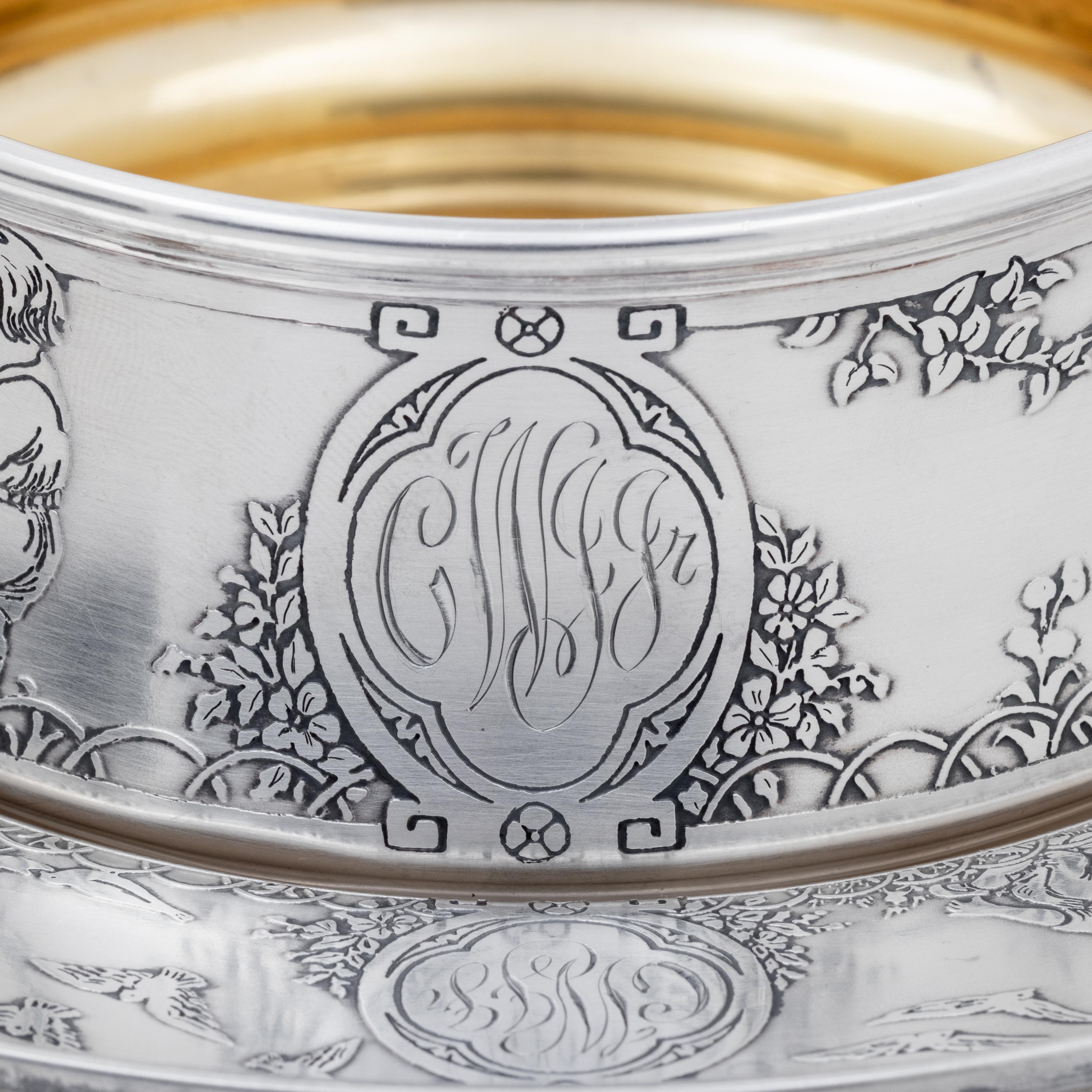 An American Silver Child's Bowl and Plate