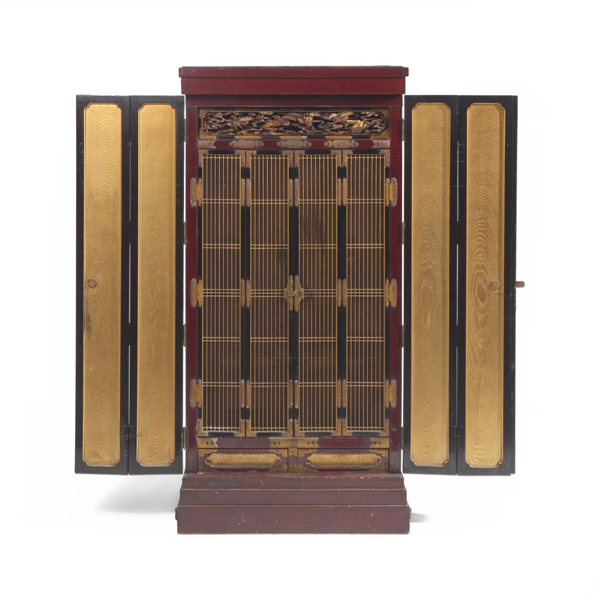 An Impressive Japanese Household Shrine, Meiji Period, Dated 1880