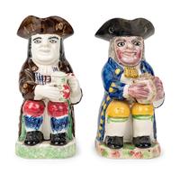 A Portobello Type Toby Jug and Another Toby Jug
