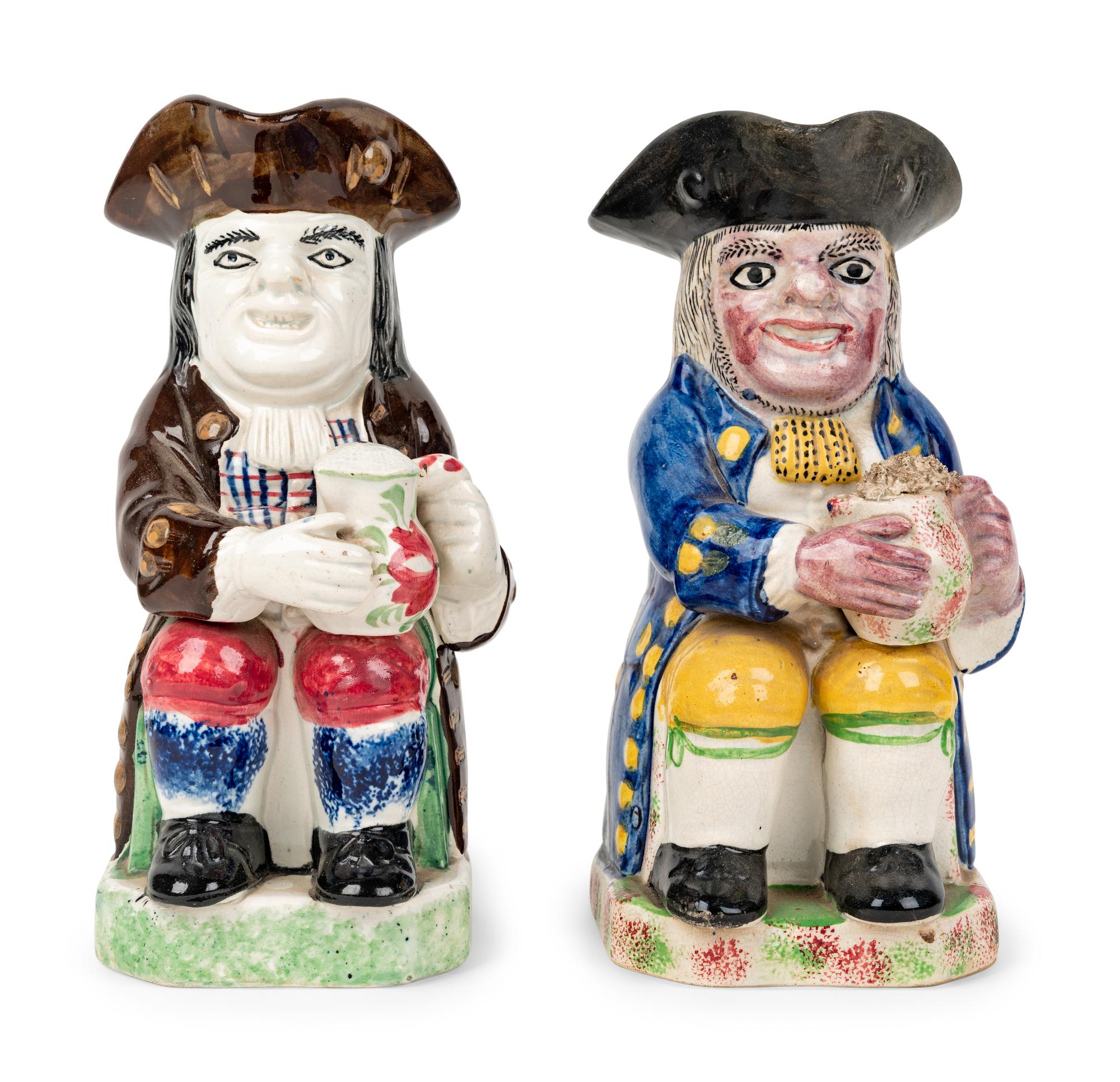 A Portobello Type Toby Jug and Another Toby Jug