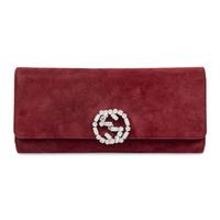 Gucci, Merlot Suede Clutch