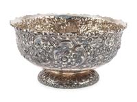 A Dominick & Haff Repousse Silver Punchbowl