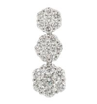 A White Gold and Diamond Cluster Pendant, 1.00 dwts.