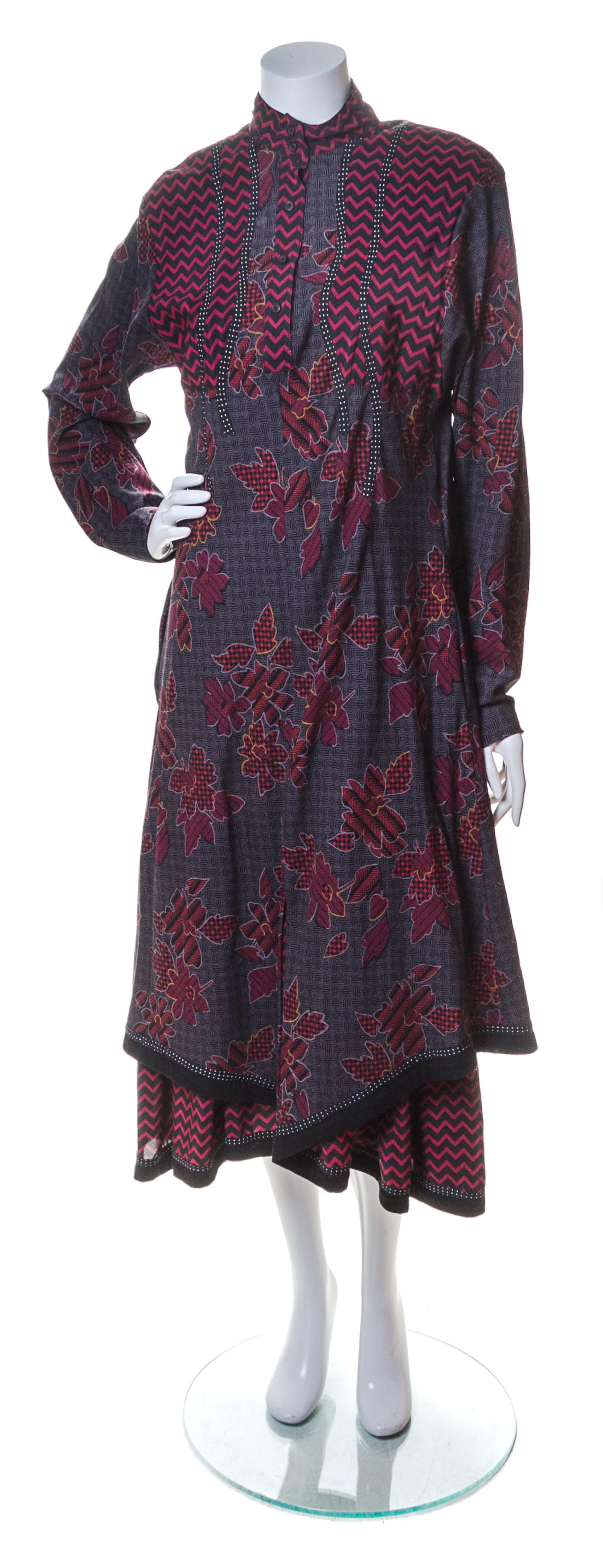 A Koos Multicolor Patterned Dress, Size 8.