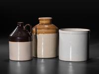 Sixteen Stoneware Vessels