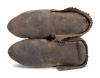 Cree Beaded Hide Moccasins