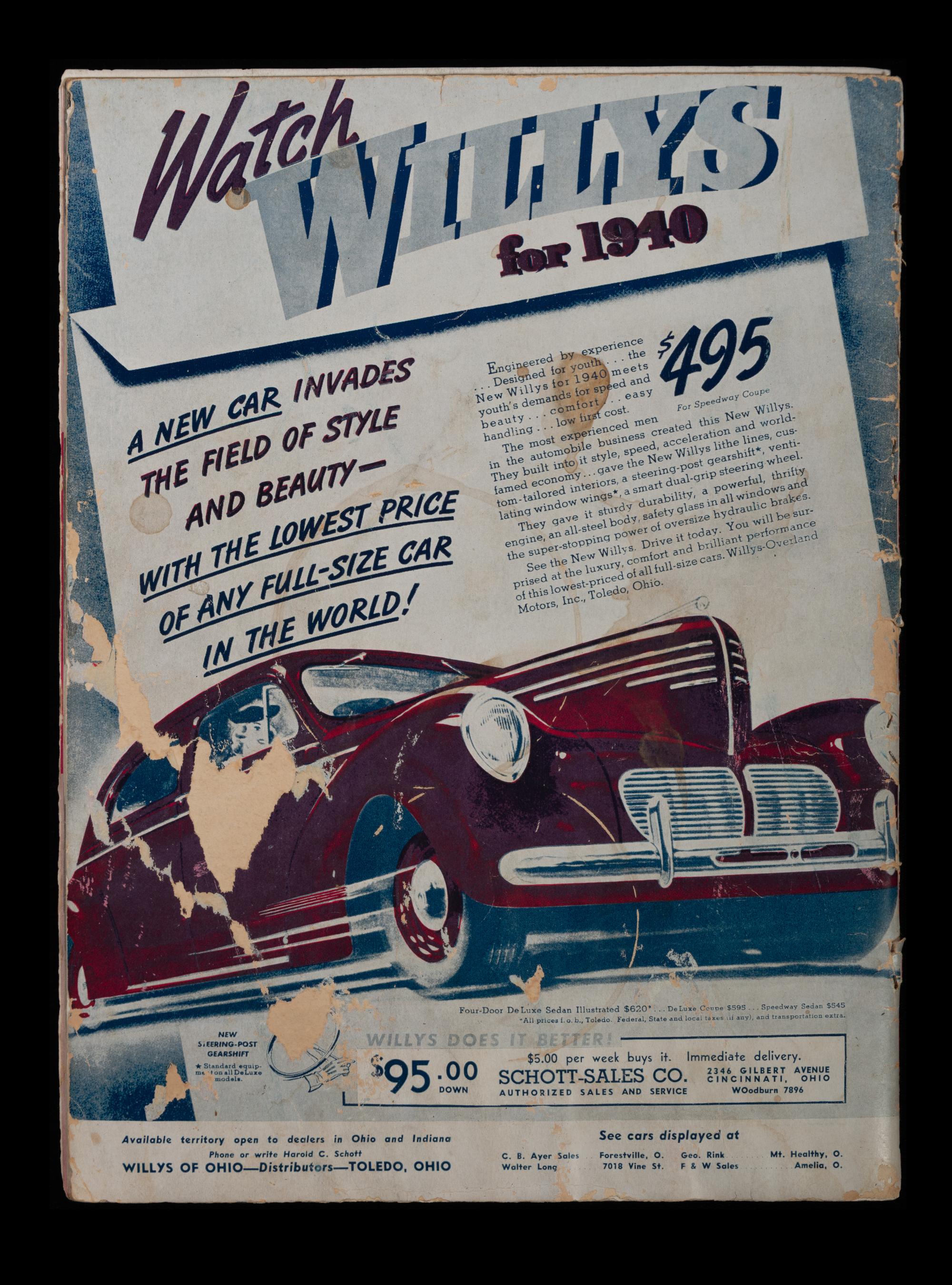 A 1939 New York Yankees vs. Cincinnati Reds World Series Program from Crosley Field