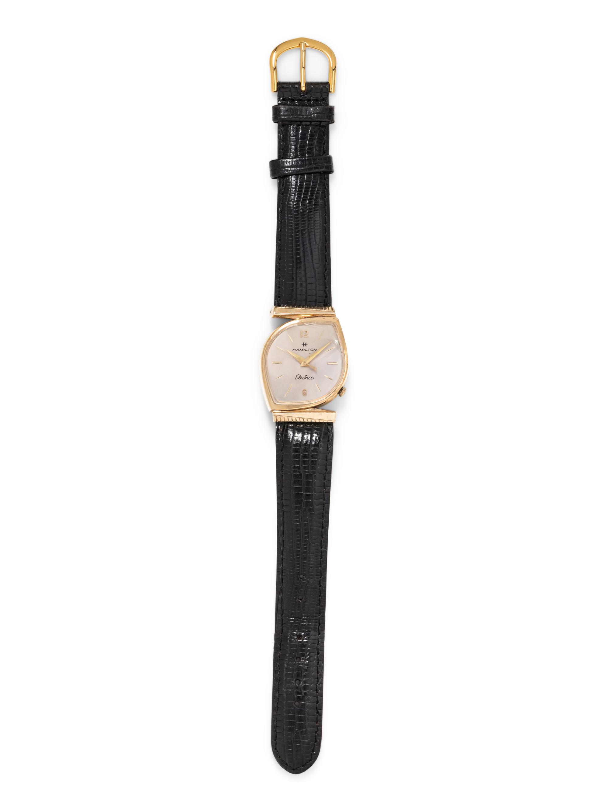 HAMILTON, VINTAGE, 10K GOLD-FILLED 'ELECTRIC' WRISTWATCH