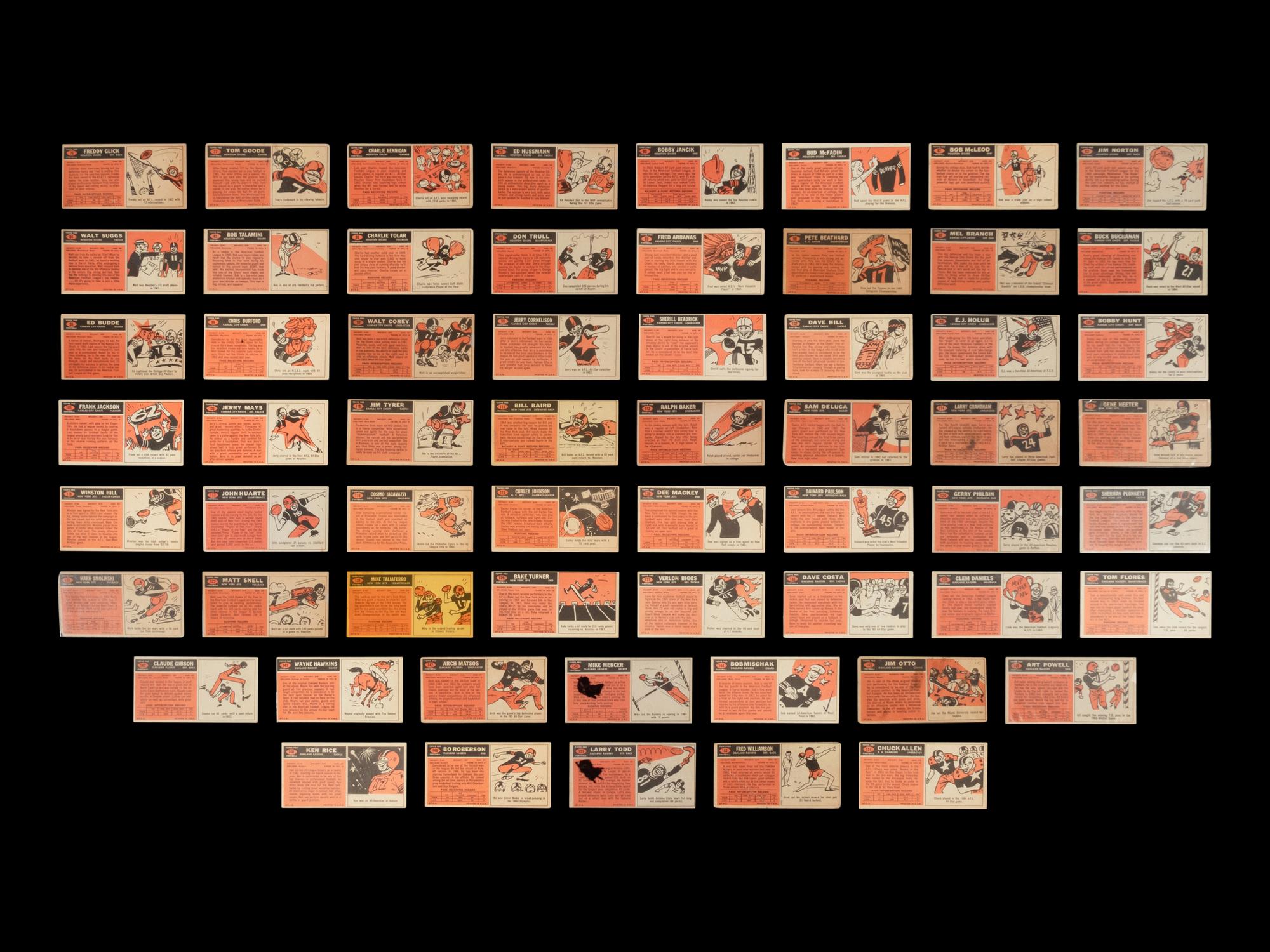 A Collection of Over 130 Assorted 1965 Topps Football Cards