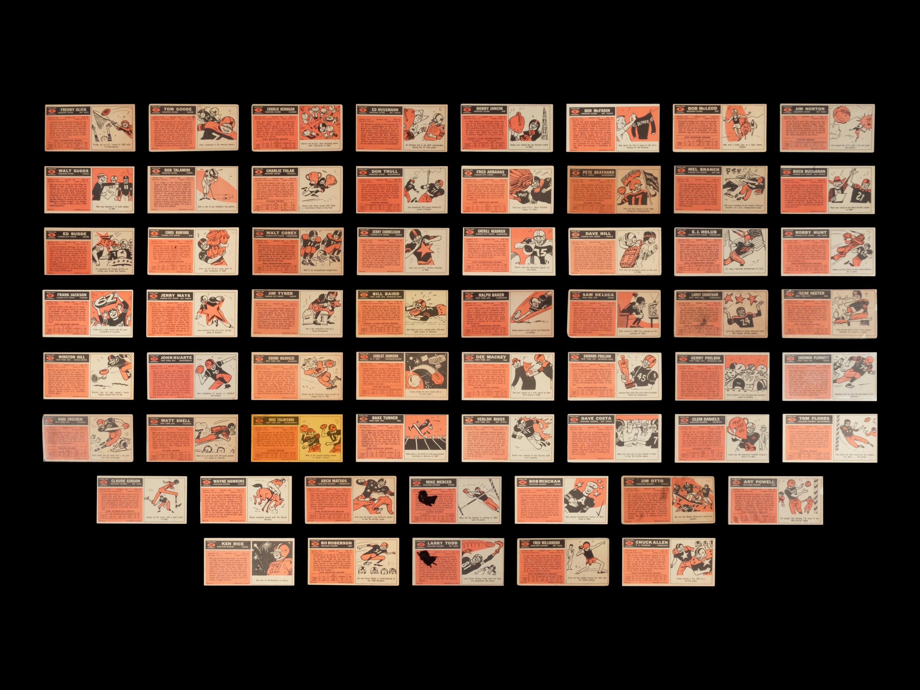 A Collection of Over 130 Assorted 1965 Topps Football Cards