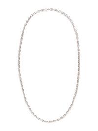 VAN CLEEF & ARPELS, WHITE GOLD LONG CHAIN NECKLACE