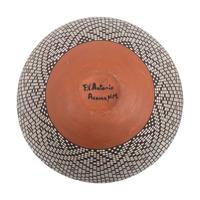 Polychrome Fine Line Pottery Jar
