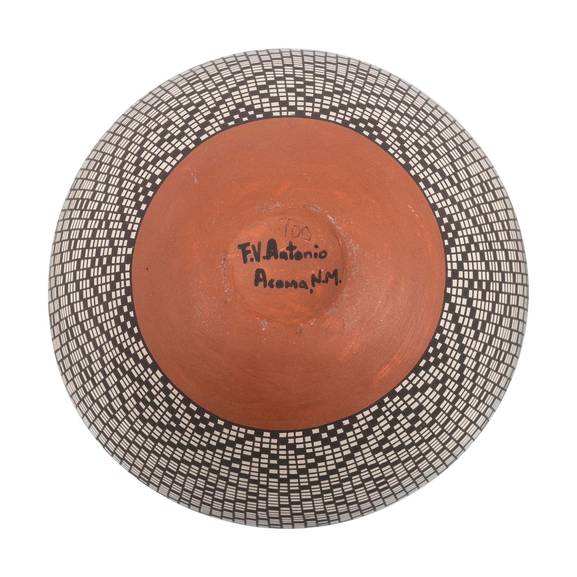 Polychrome Fine Line Pottery Jar