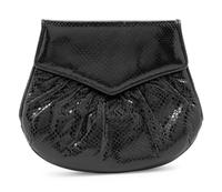 A Judith Leiber Black Skin Clutch