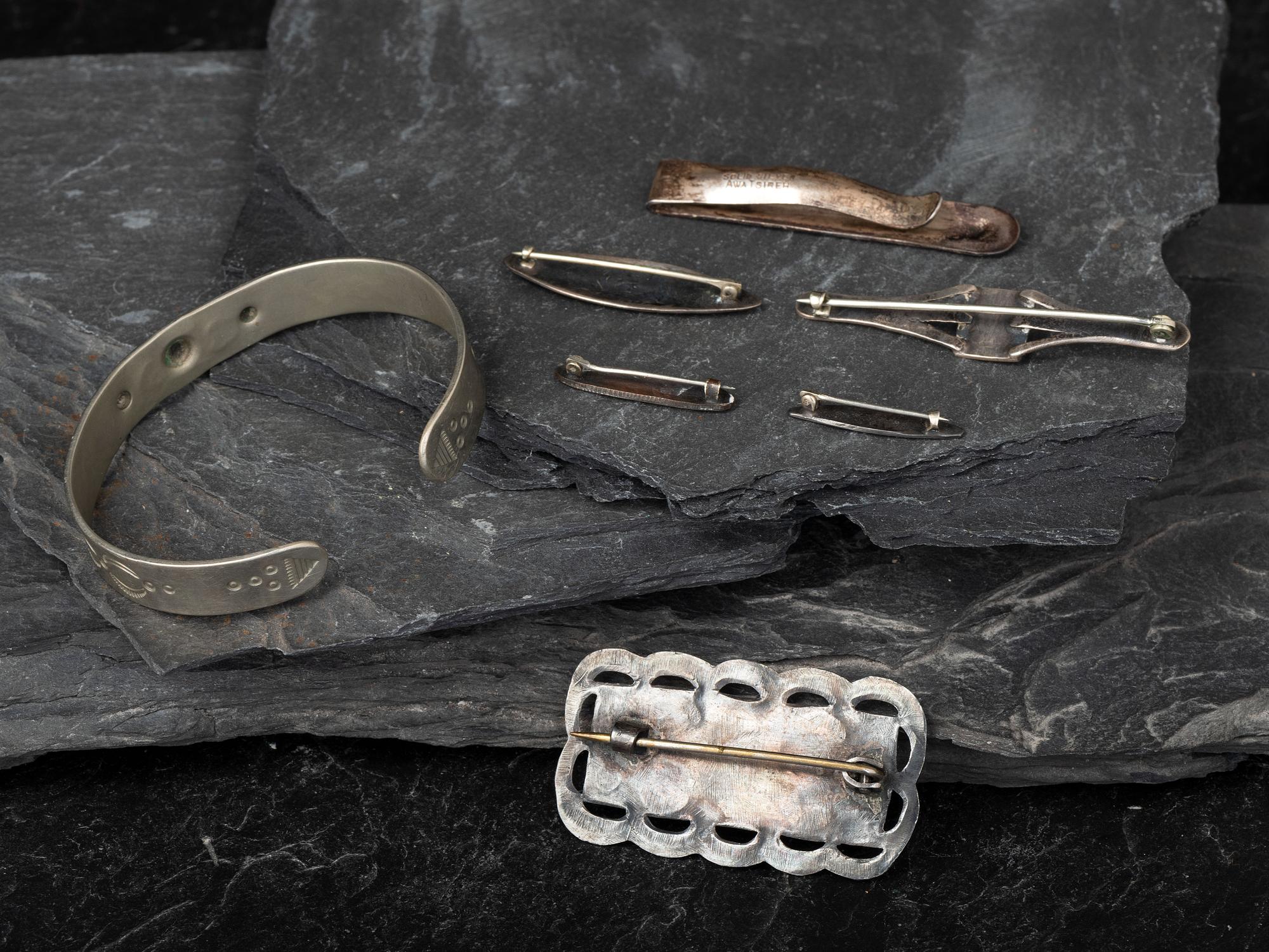 San Ildefonso and Navajo Curio Jewelry