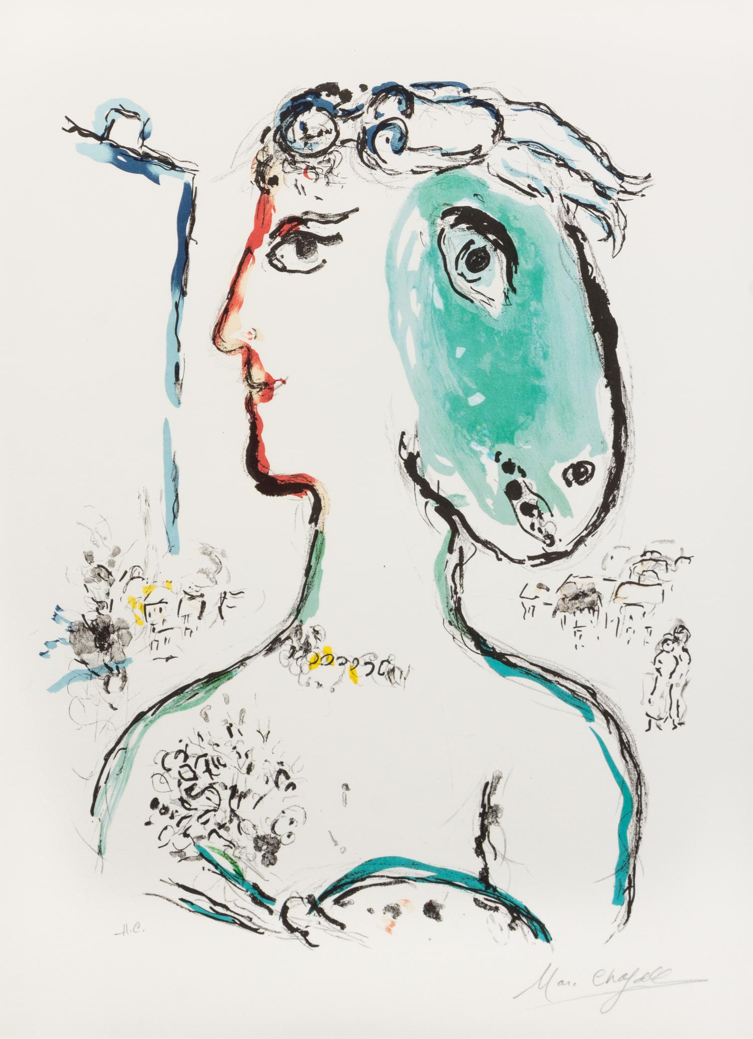 Marc Chagall, (French/Russian, 1887-1985), L'Artiste Phénix, 1972