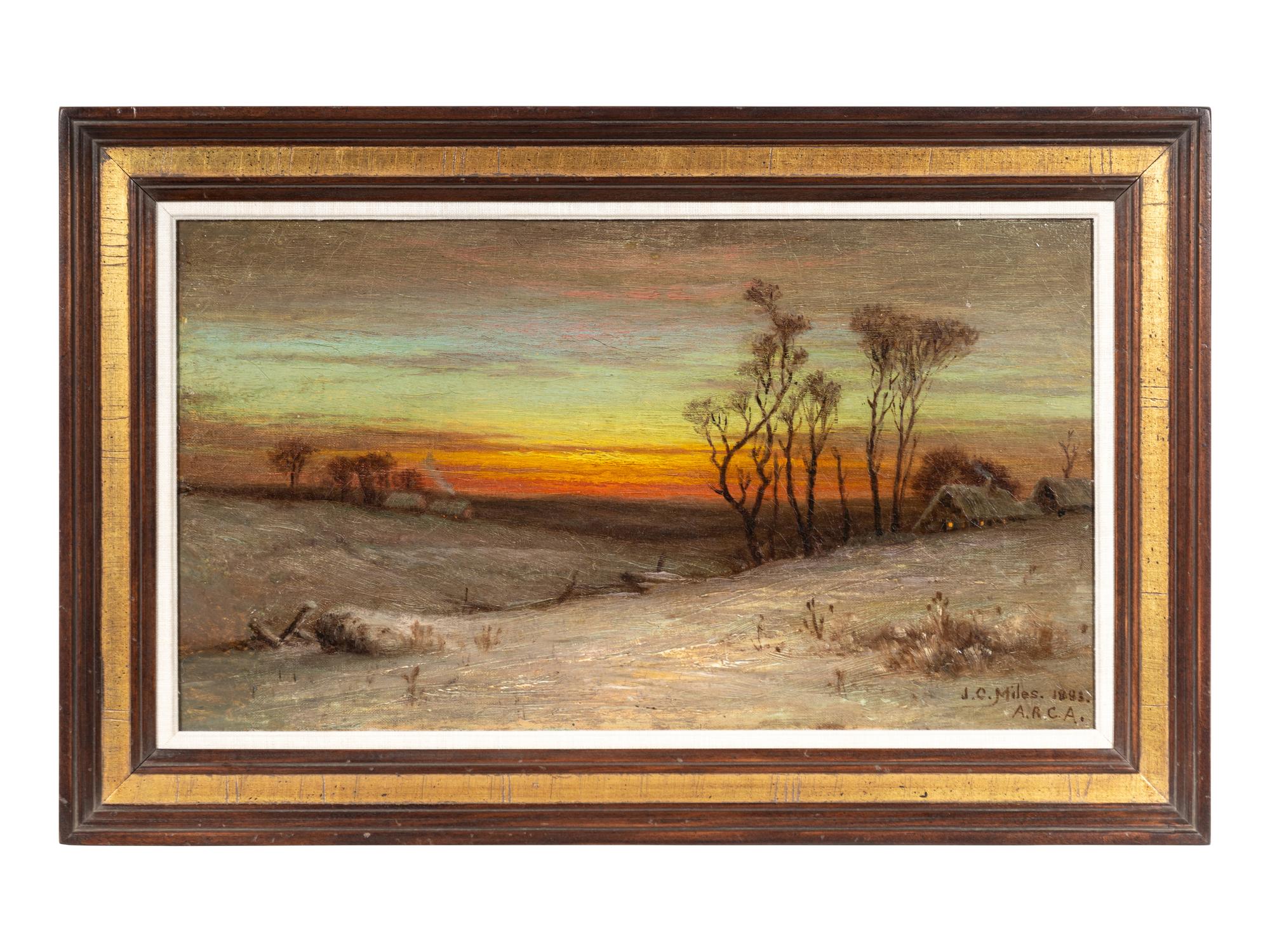 A Winter Evening, Vermont , 1883