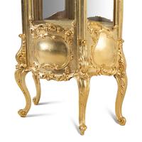 A Louis XV Style Giltwood Vitrine Cabinet
