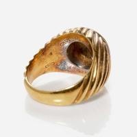 An 18K Yellow Gold Bvlgari Ancient Coin Ring Monete c.1970