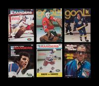 A Group of 21 1960s - 1980s New York Rangers NHL Game Programs,
