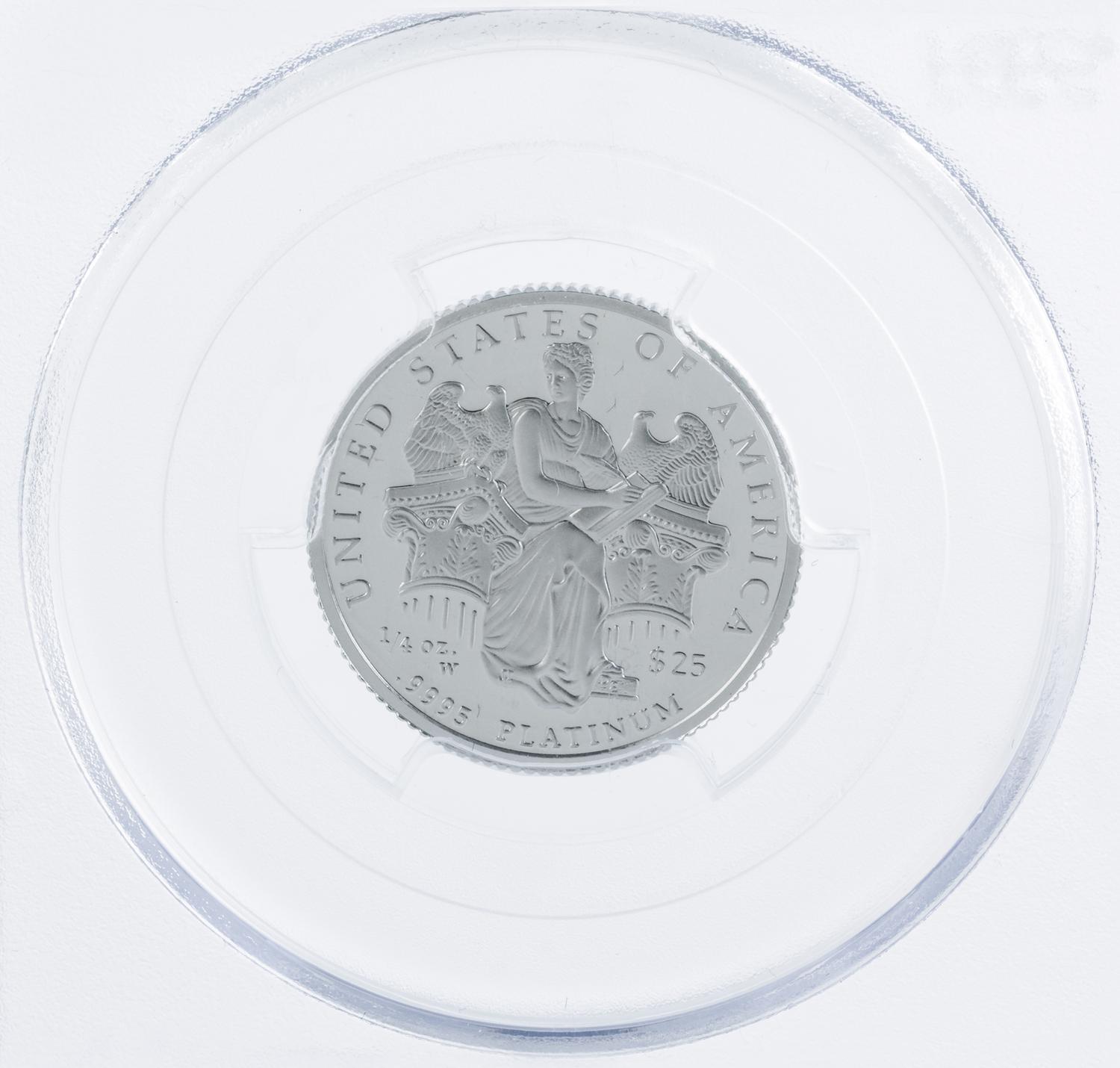 A Group of Three United States 2006-W Statue of Liberty Platinum Proofs