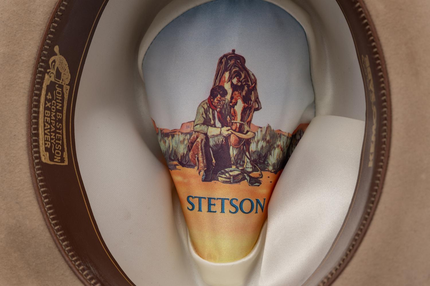 A Stetson Cowboy Hat Accompanied by a Photograph of Secretary Albright