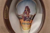 A Stetson Cowboy Hat Accompanied by a Photograph of Secretary Albright