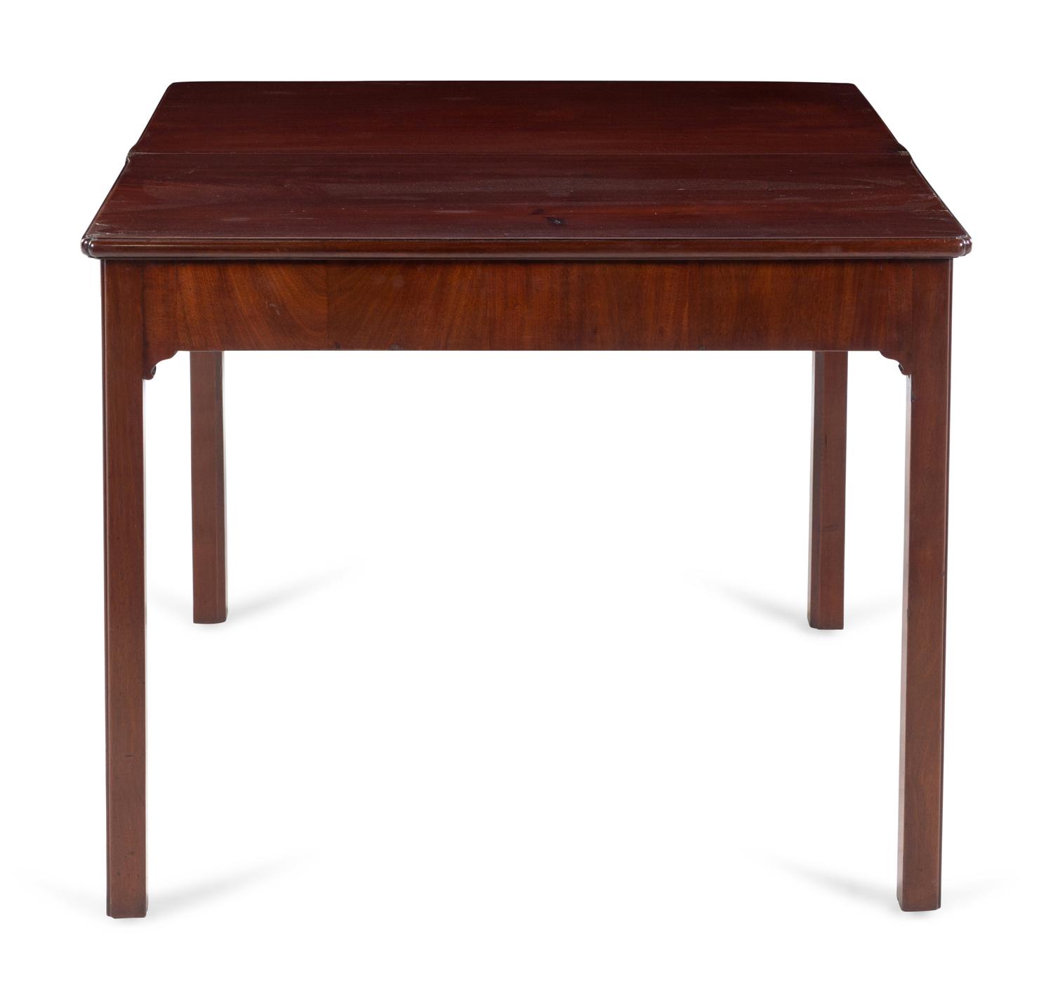 A George III Mahogany Accordion-Action Game Table