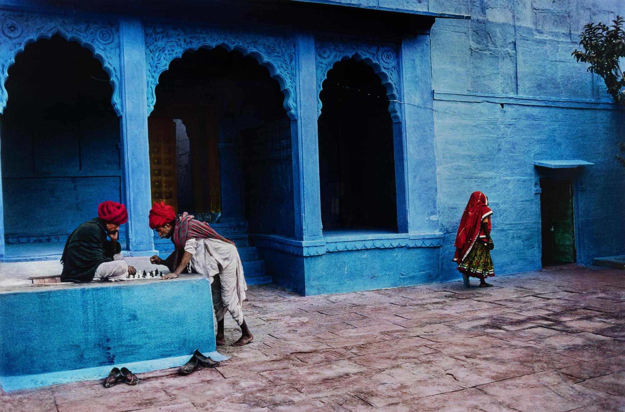 Steve McCurry (born 1950) Men Playing Chess, Jodhpur, India, 1996