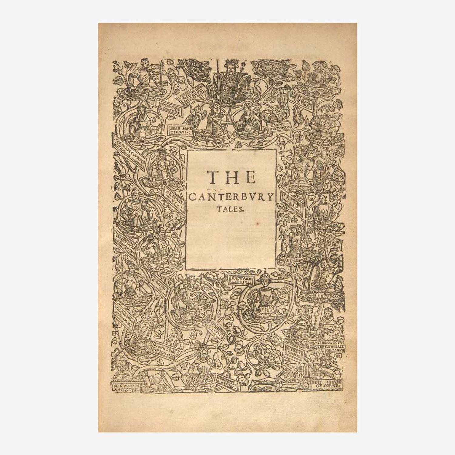 [Literature] [Chaucer, Geoffrey] Speght, Thomas The Workes of our Antient and Lerned English Poet, Geffrey Chaucer, newly Printed...