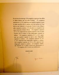 Joan Miro, (Spanish, 1893-1983), Portfolio Cover