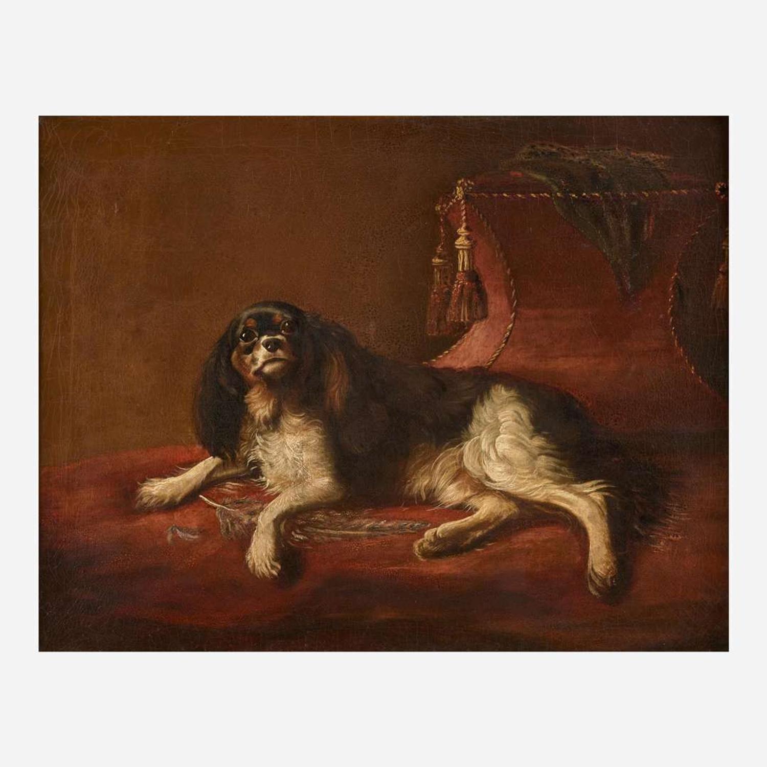 Manner of Sir Edwin Henry Landseer (British, 1802–1873) Portrait of a Reclining Spaniel