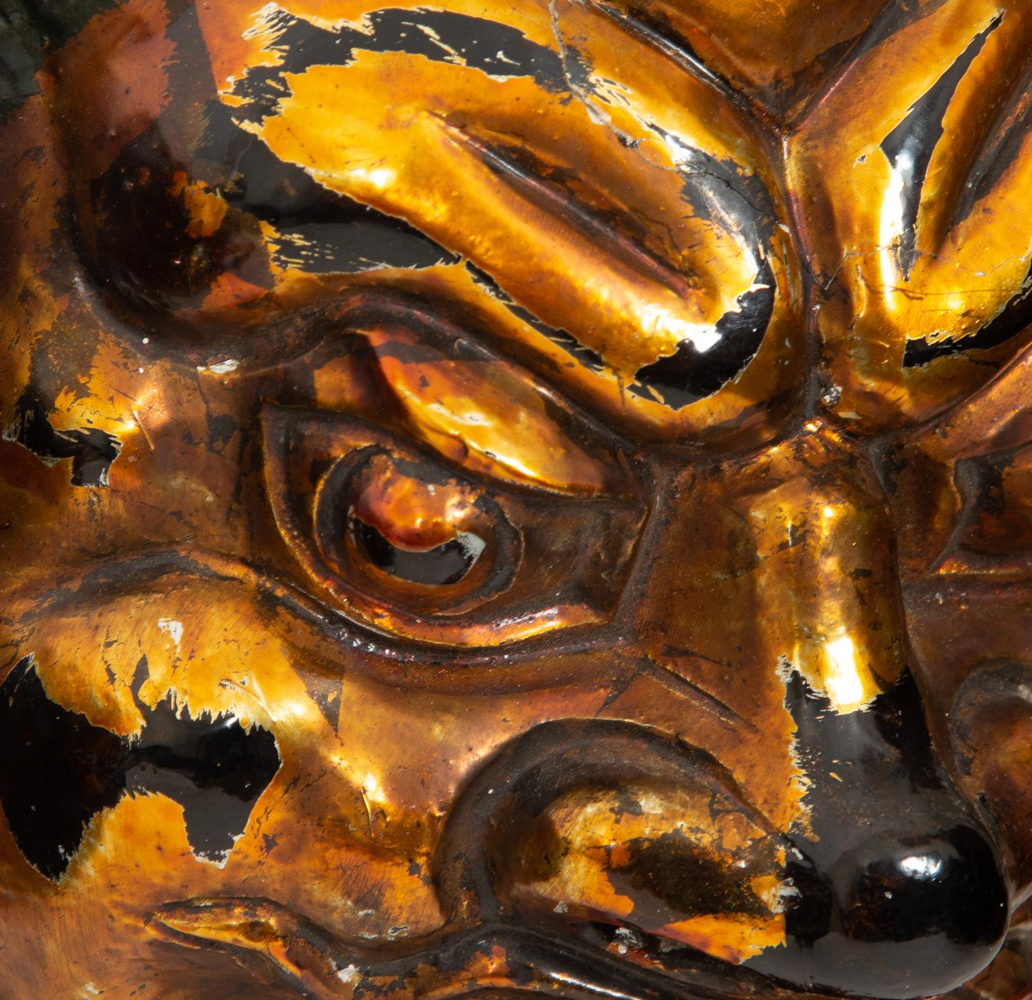 A Group of Four Japanese Lacquer Masks