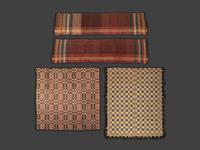 Two Woven Coverlets and a Pair of Woven Runners
