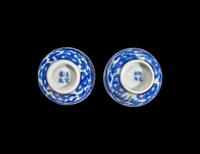 Three Chinese Blue and White Porcelain Tea Wares