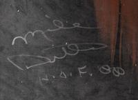 A Large Mike Ditka Signed Autograph Painting Formerly Displayed at Mike Ditka’s Restaurant